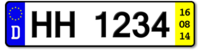 eVB Nummer Kurzzeitkennzeichen